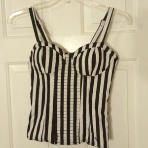 GUESS Striped Bustier